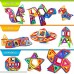 Frolk Magnetic Building Blocks Set 118 Pieces Tiles Set for 3D Construction for Kids Age 3+. Educational Toy for Girls and Boys. Hours of Fun! Comes with Plastic Storage Box and Premium Backpack. 118 pcs. B074RHJFD8